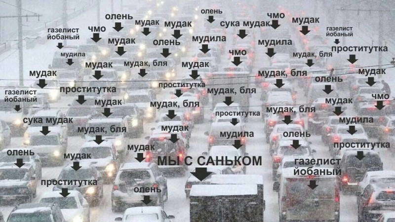Create meme: the heaviest traffic, a huge traffic jam, Moscow tube