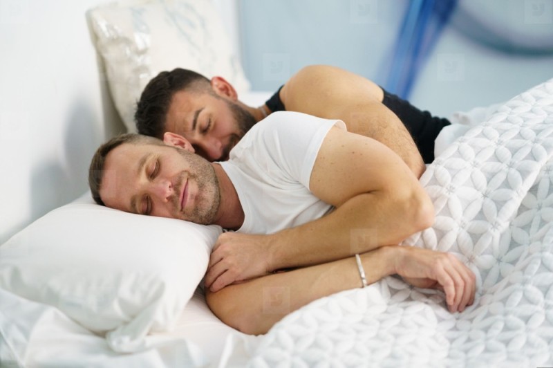 Create meme: gay couple in bed, Two guys are sleeping