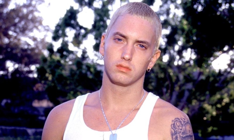 Create meme: Eminem blonde, eminem 1999, Eminem 2001