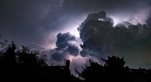 Create meme: clouds, storm clouds, the storm