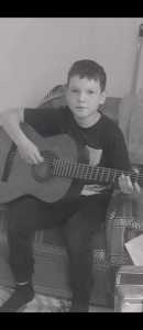 Create meme: playing guitar, to play the guitar, boy