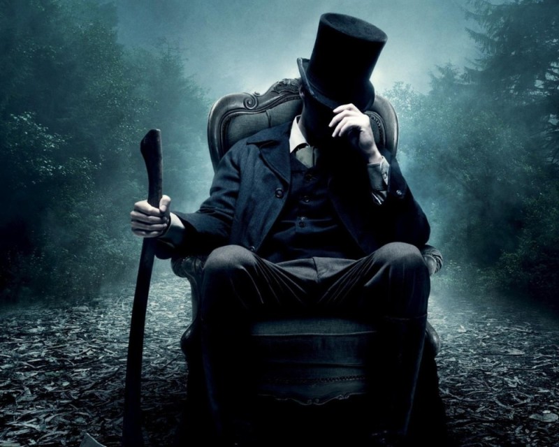 Create meme: Abraham Lincoln the Vampire Hunter, the man in the hat, male 
