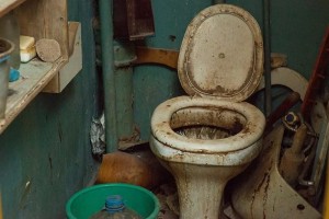 Create meme: abandoned toilet, Soviet toilet, toilet