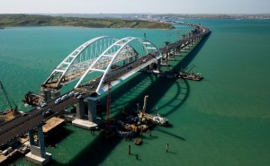 Create meme: the Crimean Kerch Strait bridge