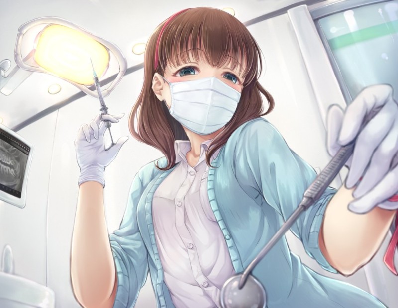 Create meme: girl doctor art, anime girl doctor, nurse anime