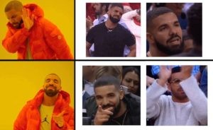 Create meme: meme talking about Drake, drake meme, drake meme template