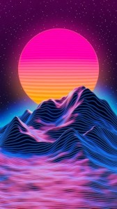 Create meme: synthwave, vaporwave art