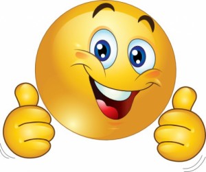 Create meme: emoticons, thumbs up, happy smiley