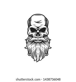 Создать мем: злые черепа с бородой, иконка череп с бородой, череп с усами и бородой