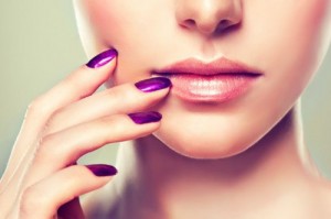 Create meme: the shape of the lips, nail salon, Olga Boyko nails