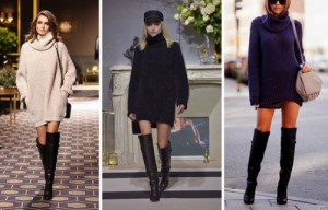 Create meme: sweater dress, what to wear with, what to wear