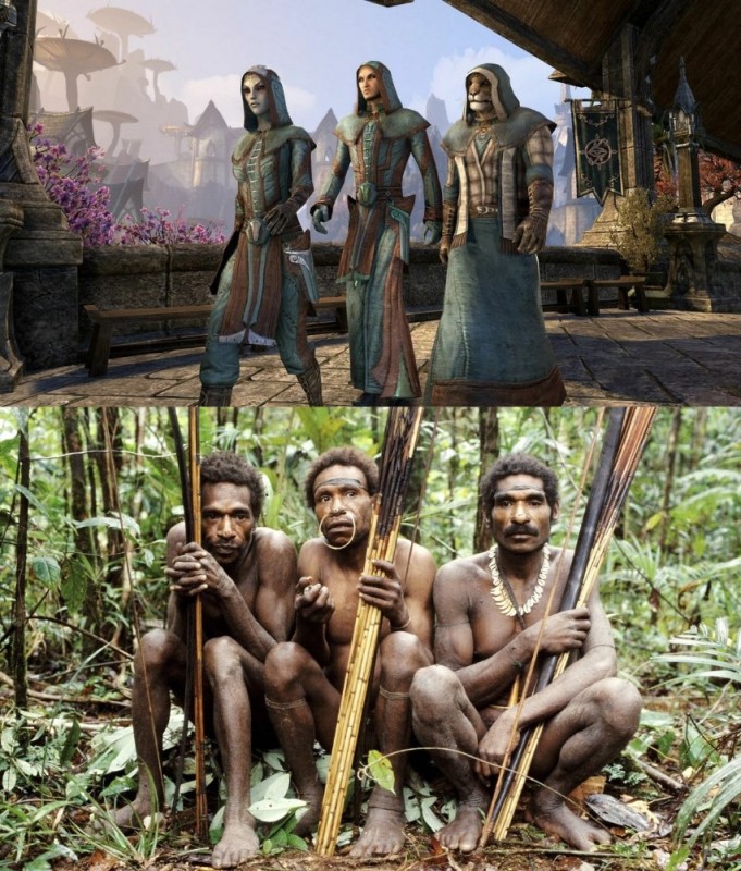 Создать мем: племя короваи папуа новая гвинея, племя каннибалов, новая гвинея. племя короваи