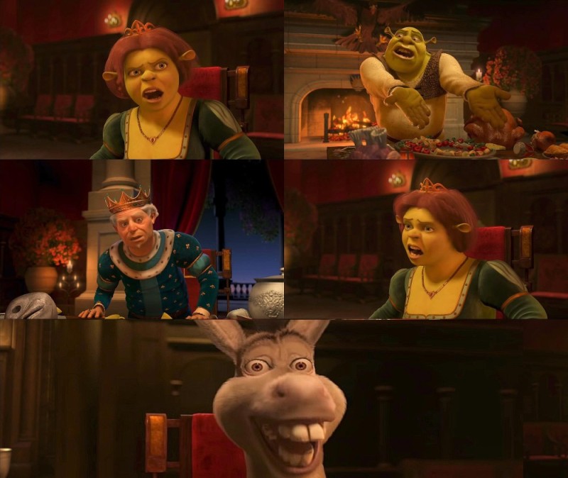 Create meme: Papa Shrek Fiona Fiona Fiona Harold, Shrek , Shrek Fiona donkey meme