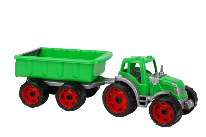 Создать мем: игрушечный трактор с прицепом, трактор с прицепом т3442 технок, игрушка трактор с ковшом