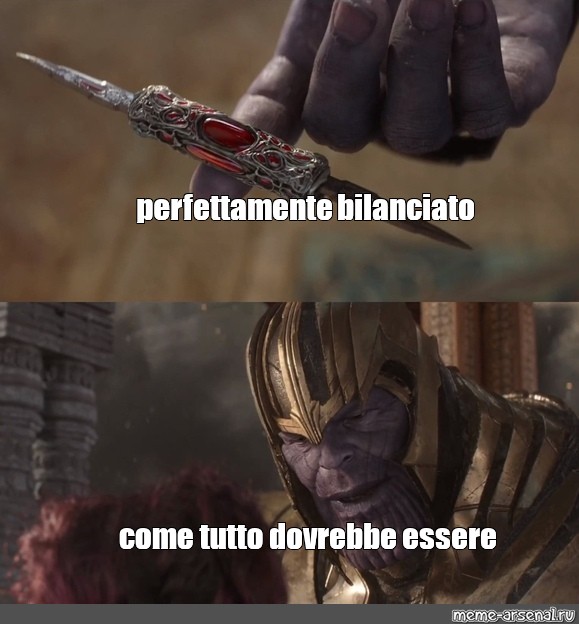 Meme: &quot;perfettamente bilanciato come tutto dovrebbe essere&quot; - All Templates  - Meme-arsenal.com