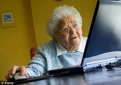 Create meme: smartphone , computer literacy for pensioners, distance courses