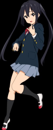 Create meme: mio Akiyama, anime characters, nakano azusa 