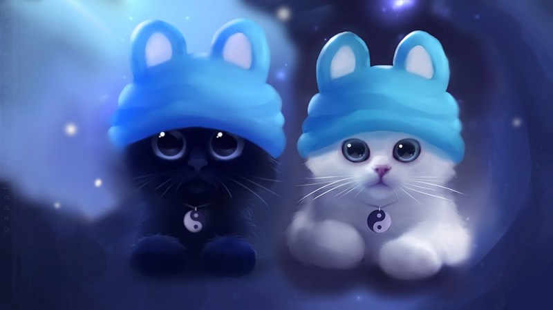 Create meme: cat art, cute kittens , nyashnye seals 
