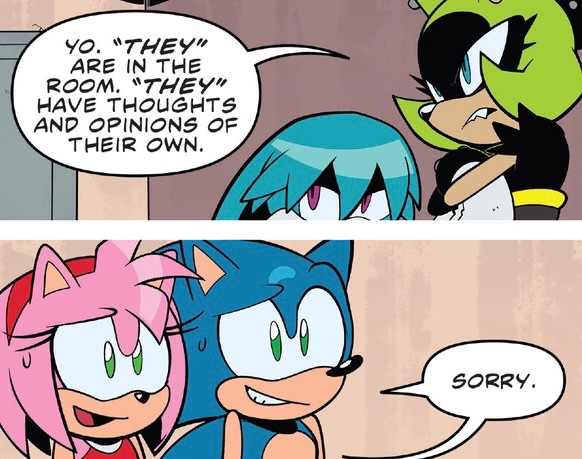 Create meme: sonamy, 246 comic Sonic, Sonic Comics Archie Amy Rose