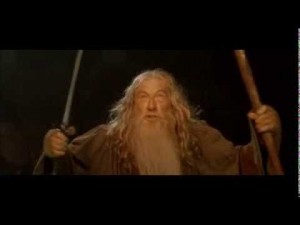 Create meme: you shall not pass Gandalf meme, Gandalf, the Lord of the rings