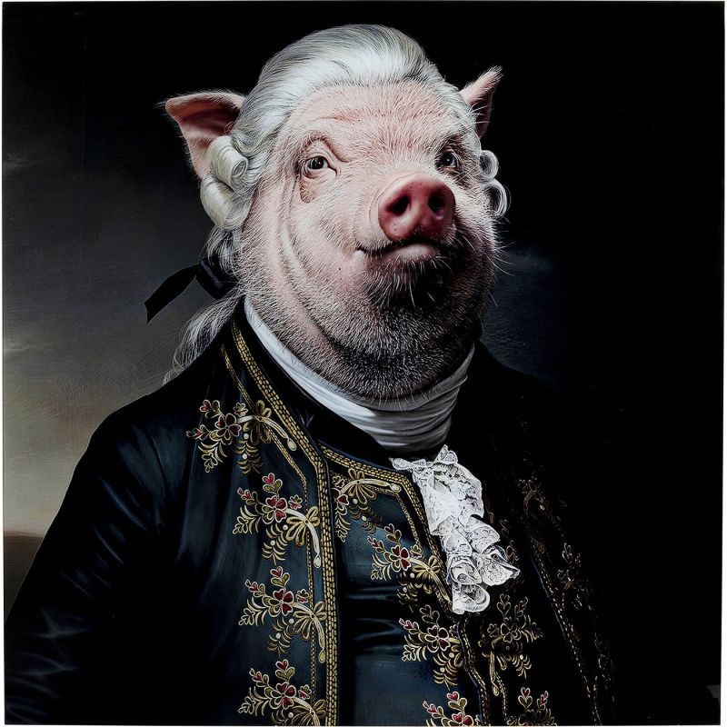 Создать мем: креативная свинья, свинья в пиджаке, свинья голова