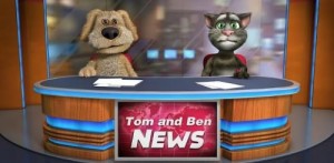 Создать мем: talking tom & ben news, talking tom and ben news fight, news том и бен