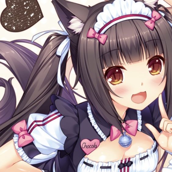 Создать мем: чокола и ванилла аниме, аниме некопара ванилла, nekopara chocola