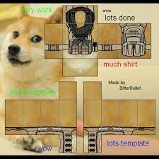 Создать мем: doge meme, doge мемы, shirt roblox