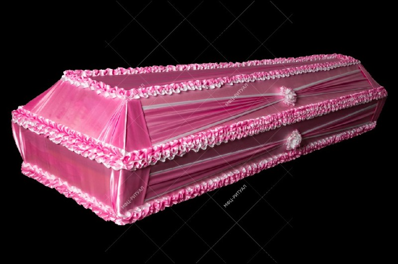Розовый гроб с хеллоу