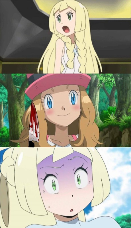 Create meme: pokemon serena, pokemon lillie, Lilly Pokemon