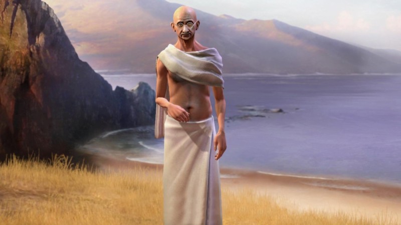 Создать мем: civilization v ганди, индия цивилизация 5, цива 5 ганди