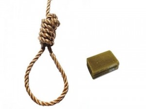 Create meme: idam, noose, the rope with soap and water