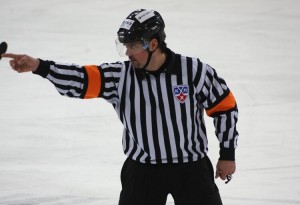 Create meme: hockey referee