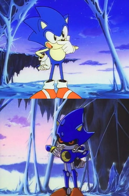 Create meme: sonic the hedgehog , sonic ova, Metal Sonic 1996
