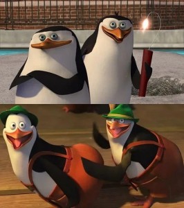 Создать мем: пингвины мадагаскара секрет, пингвины мадагаскара шкипер, мадагаскар пингвины