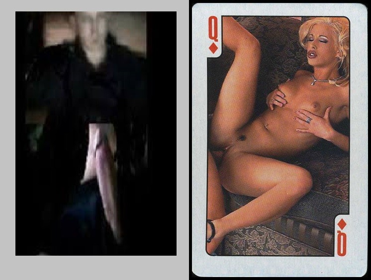 Create meme: playing cards with women, playing cards