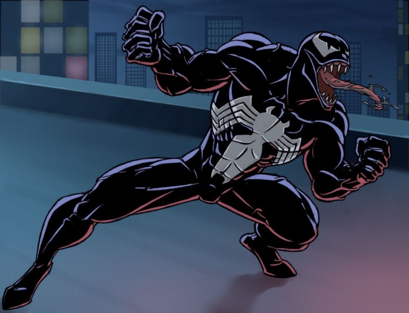 Create meme: spider-man , black spider man, venom 