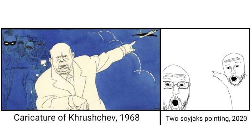 Create meme: illustration, Nikita Khrushchev posters of the USSR, caricatures of Khrushchev