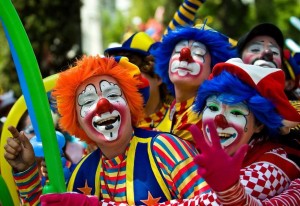 Create meme: the English clowns, April fool's day in the UK, x world festival of clowns