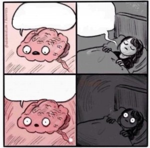 Create meme: the brain before sleep meme, memes about sleep