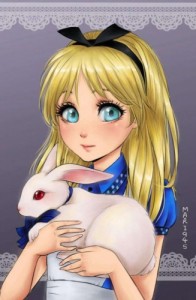 Create meme: Alice in Wonderland nightmares, anime style, anime style