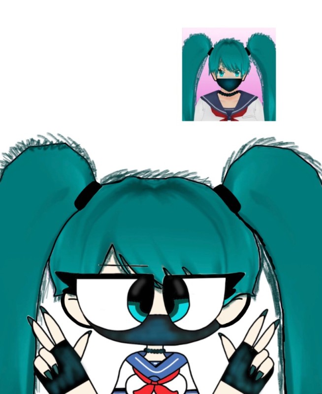 Create meme: miku , anime characters, anime