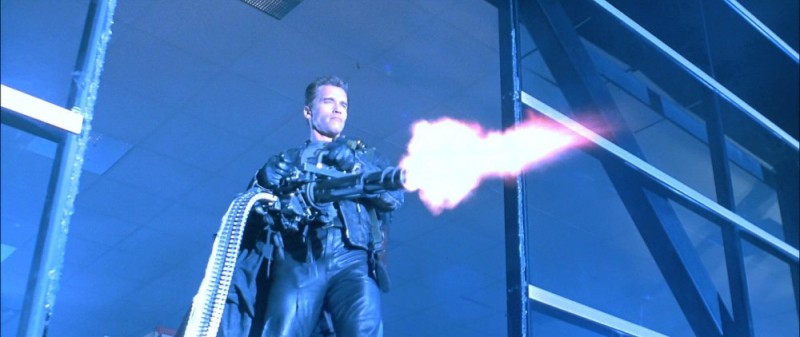 Create meme: terminator , Terminator 2: Judgment Day, minigun M134 terminator
