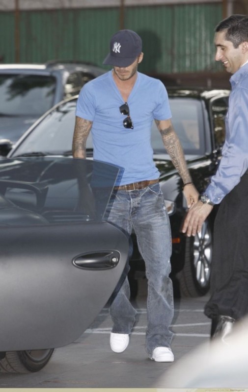 Create meme: David Beckham , David beckham in jeans, david beckham casual style