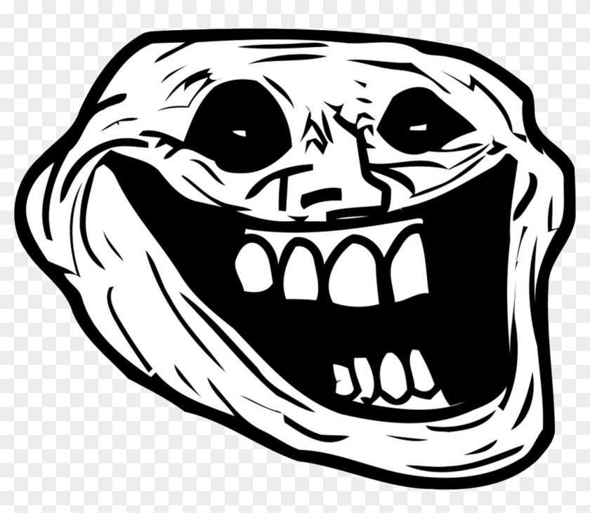 Create meme: trollface is scary, the trollface on a transparent background, trollface smile