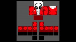 Create meme: the get skins, get the shirt red, red shirt roblox