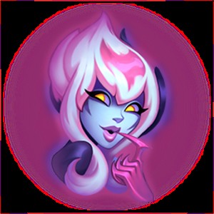 Создать мем: evelynn чиби, эвелин лол арт, evelynn league of legends