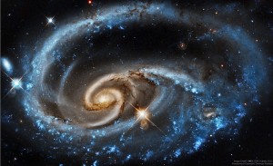 Create meme: arp 273 and hubble, the peculiar galaxy, view our galaxy from space