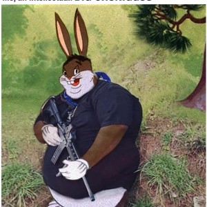 Создать мем: big chungus game, big chungus, страшные картинки