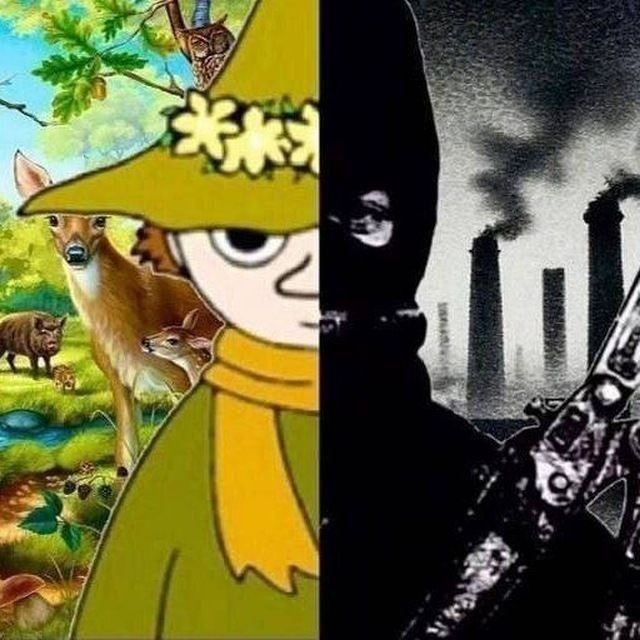 Create meme: inhabitants of the forest, anime, wild animals in the forest
